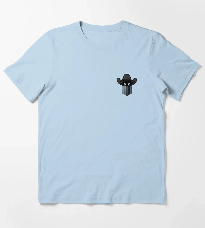 Outlaw Cowboy Logo T-Shirt Sky Blue