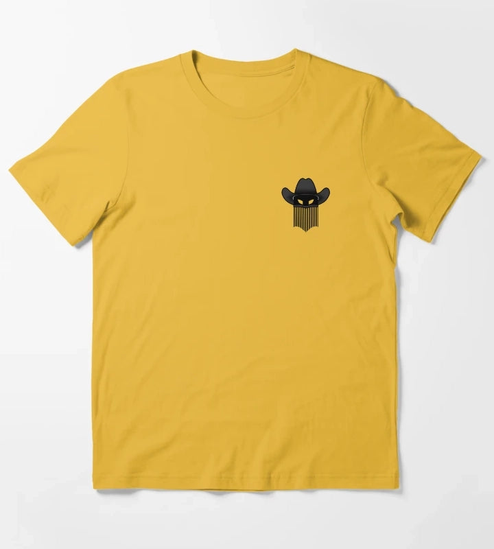 Outlaw Cowboy Logo T-Shirt Yellow