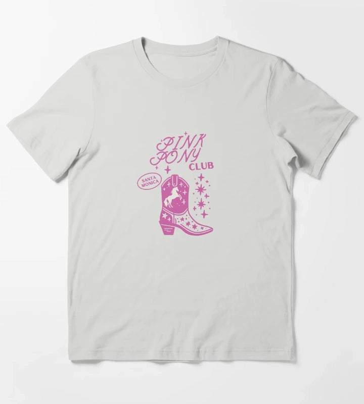 PINK PONY CLUB CHAPPELL T-Shirt Light Grey