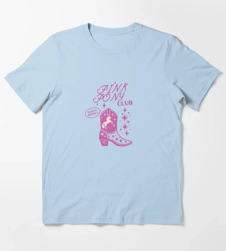 PINK PONY CLUB CHAPPELL T-Shirt Sky Blue