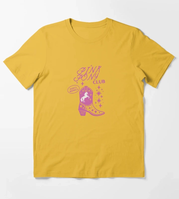 PINK PONY CLUB CHAPPELL T-Shirt Yellow