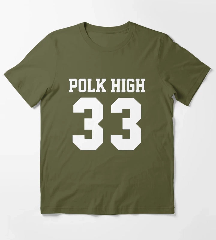 POLK HIGH 33 T-Shirt Olive Green