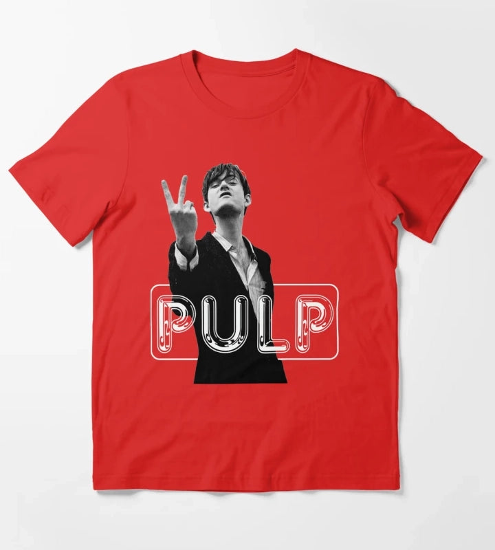 PULP logo band T-Shirt Red