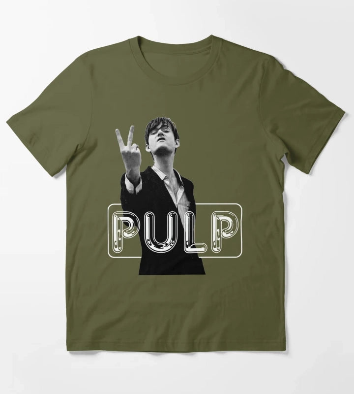 PULP logo band T-Shirt Olive Green