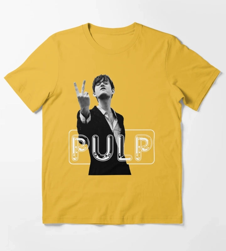 PULP logo band T-Shirt Yellow