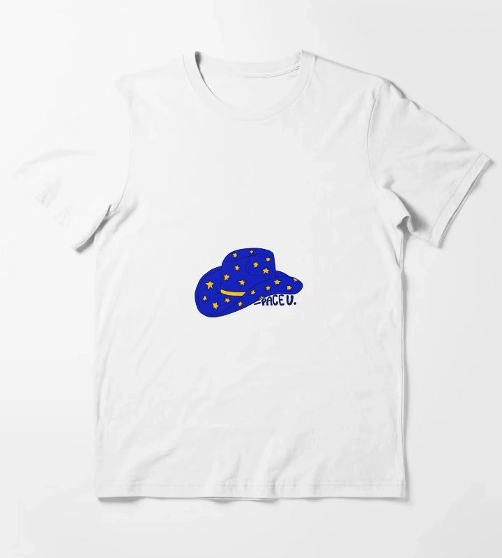 Pace University cowgirl hat T-Shirt White