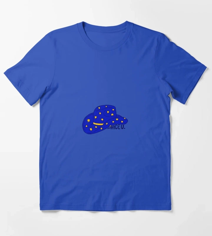 Pace University cowgirl hat T-Shirt Blue