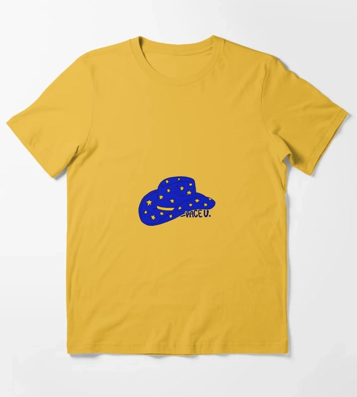 Pace University cowgirl hat T-Shirt Yellow