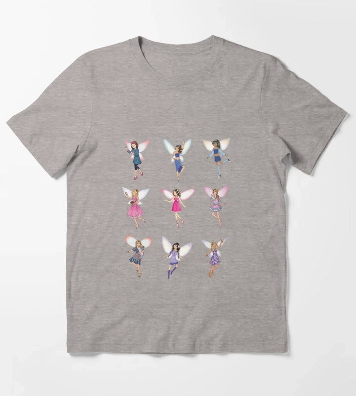 Pack of Rainbow Magic Fairies T-Shirt Heather Grey