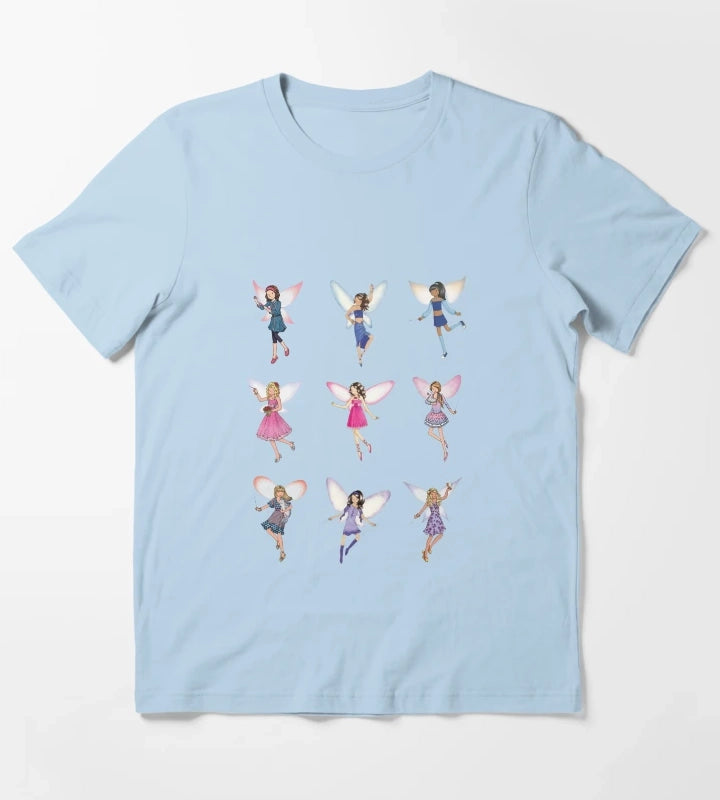 Pack of Rainbow Magic Fairies T-Shirt Sky Blue