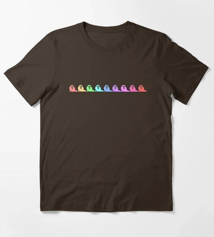 Party parrot T-Shirt Brown