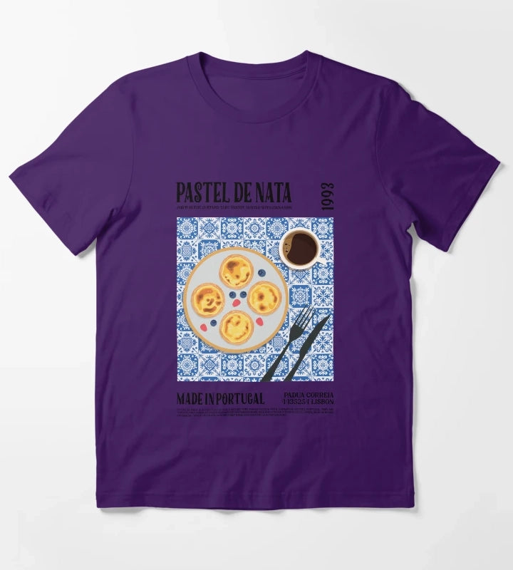 Pastel De Nata Wall Art T-Shirt Purple