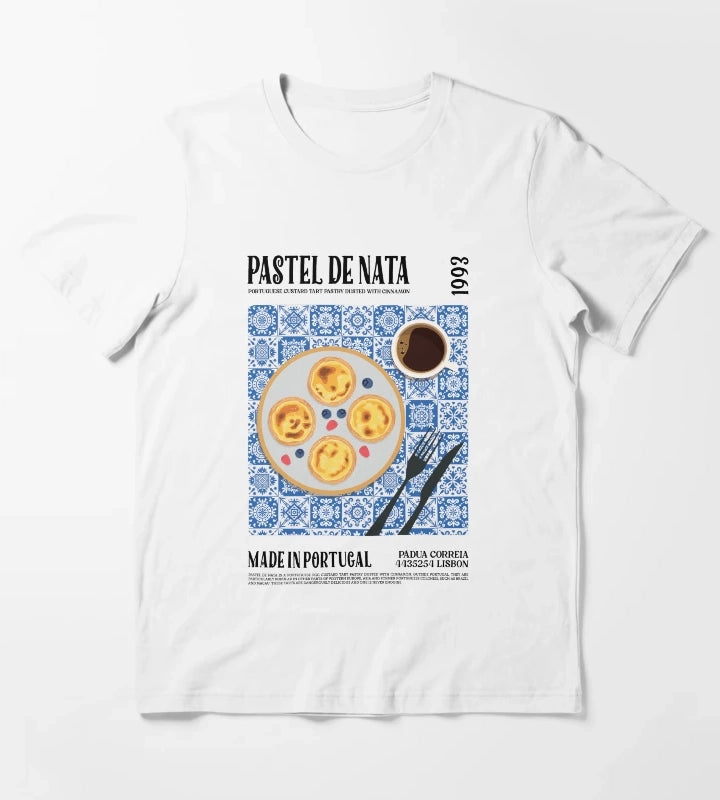 Pastel De Nata Wall Art T-Shirt White