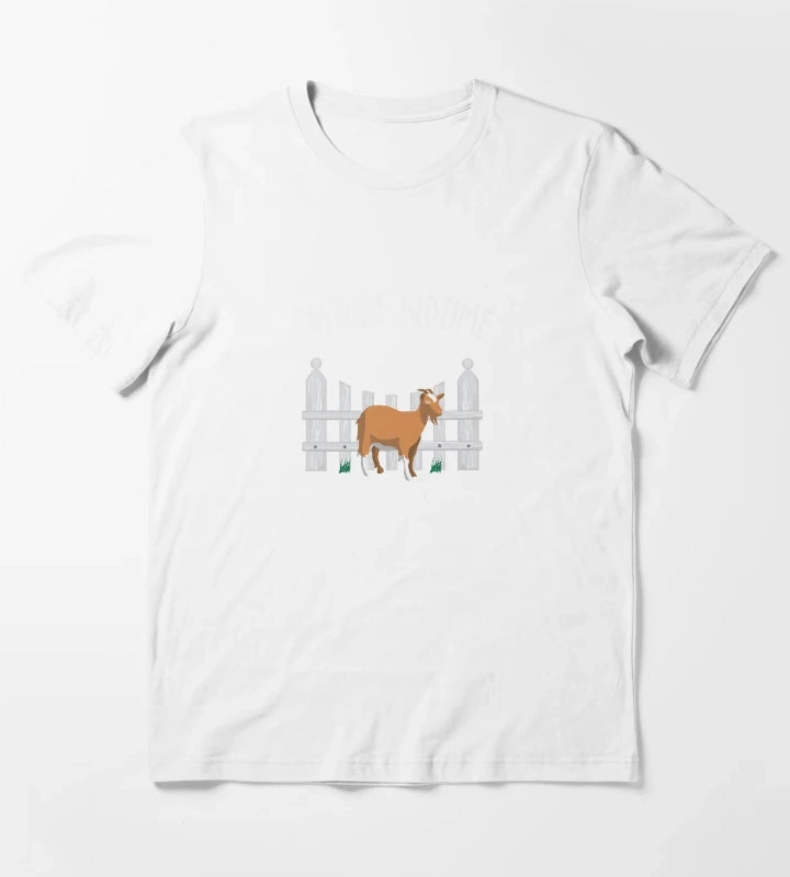 Pasture Bedtime Funny Cute Goat Pajamas PJ T-Shirt White