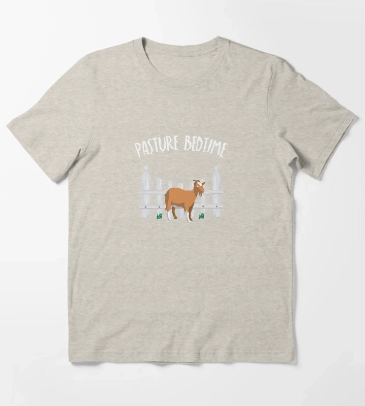 Pasture Bedtime Funny Cute Goat Pajamas PJ T-Shirt Cream