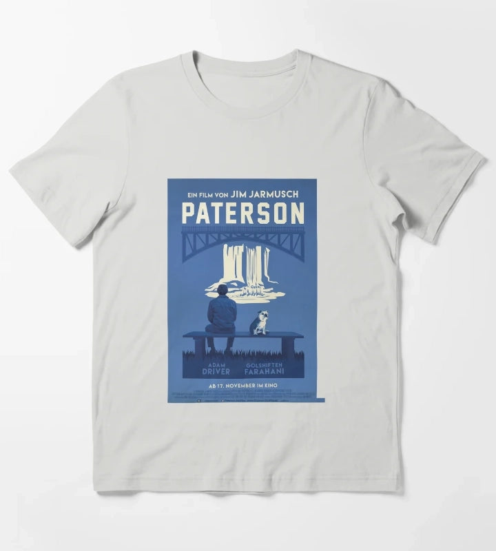 Paterson The Movie Poster T-Shirt Light Grey