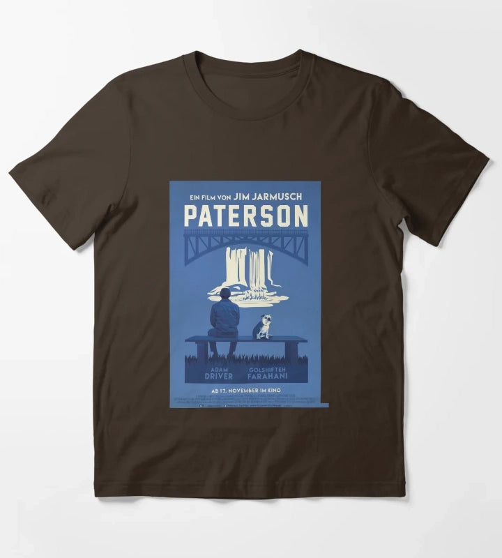 Paterson The Movie Poster T-Shirt Brown