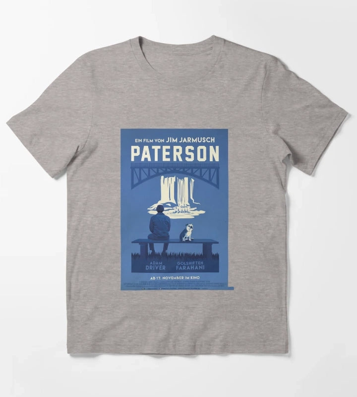 Paterson The Movie Poster T-Shirt Heather Grey