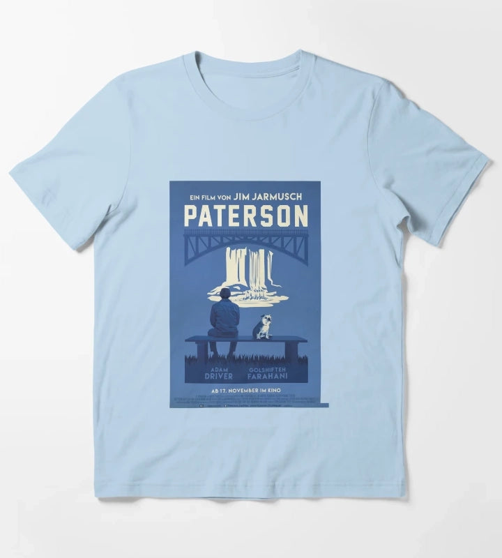 Paterson The Movie Poster T-Shirt Sky Blue