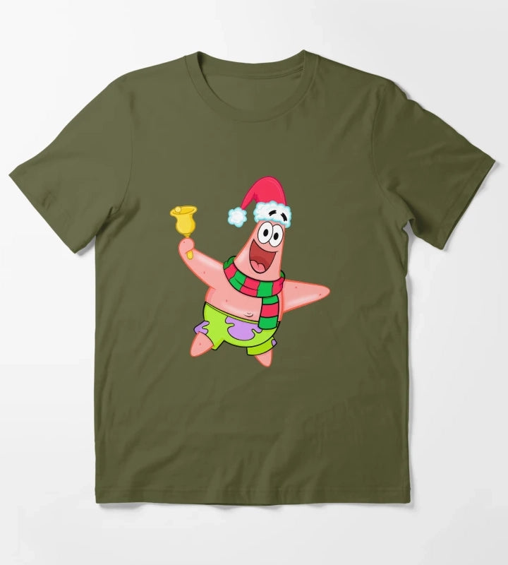 Patrick Xmas T-Shirt Olive Green