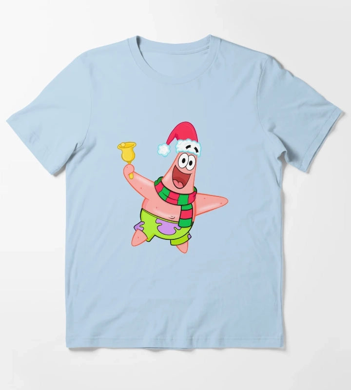 Patrick Xmas T-Shirt Sky Blue