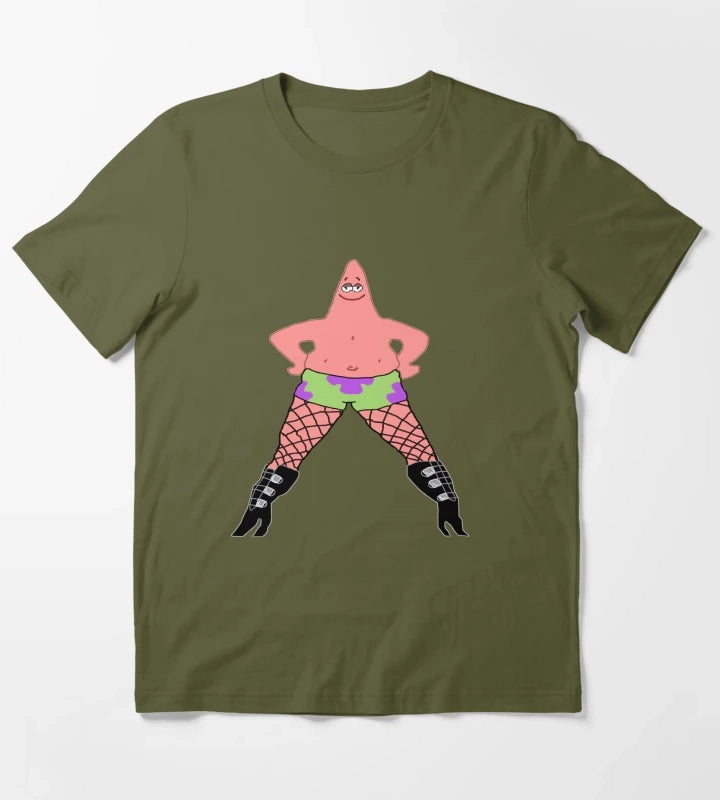 Patrick in Heels T-Shirt Olive Green