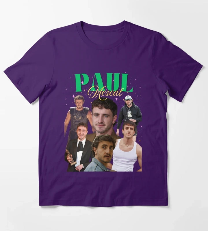 Paul Mescal Vintage TShirt T-Shirt Purple