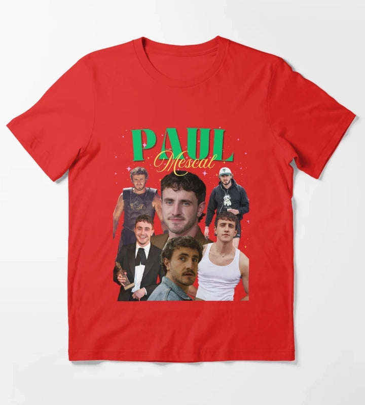 Paul Mescal Vintage TShirt T-Shirt Red