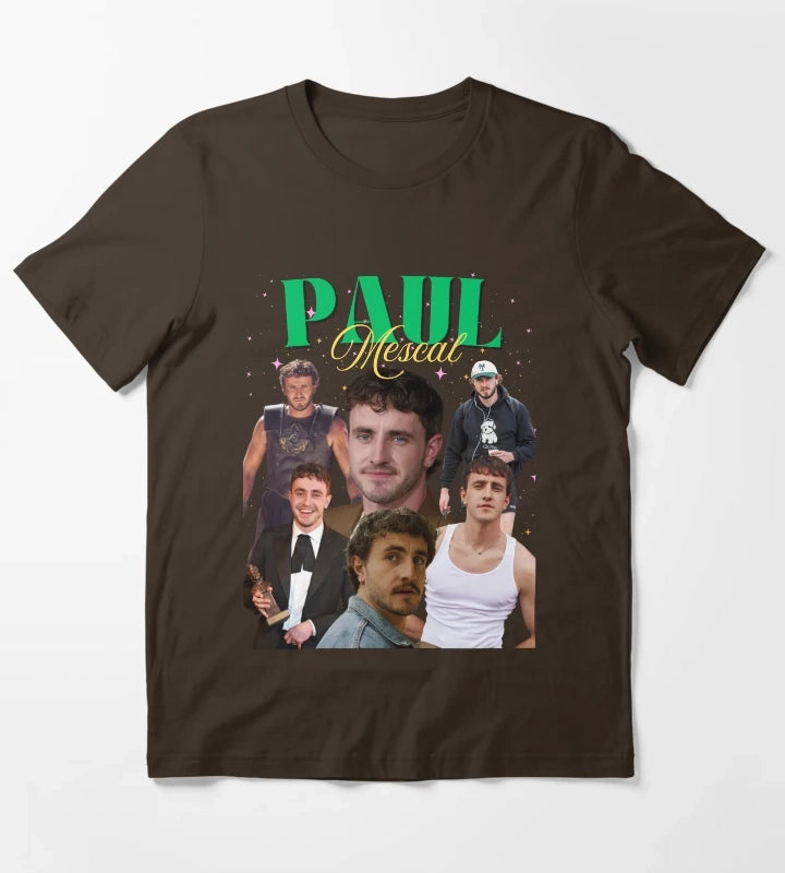 Paul Mescal Vintage TShirt T-Shirt Brown