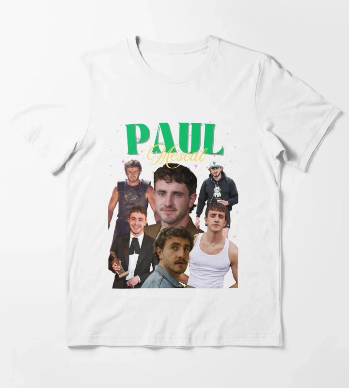 Paul Mescal Vintage TShirt T-Shirt White