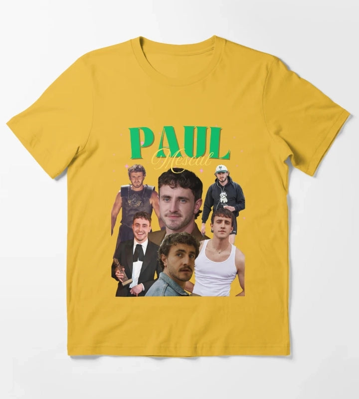 Paul Mescal Vintage TShirt T-Shirt Yellow