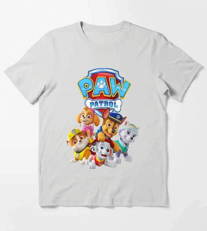 Paw Patrol Dog Heroes T-Shirt Light Grey