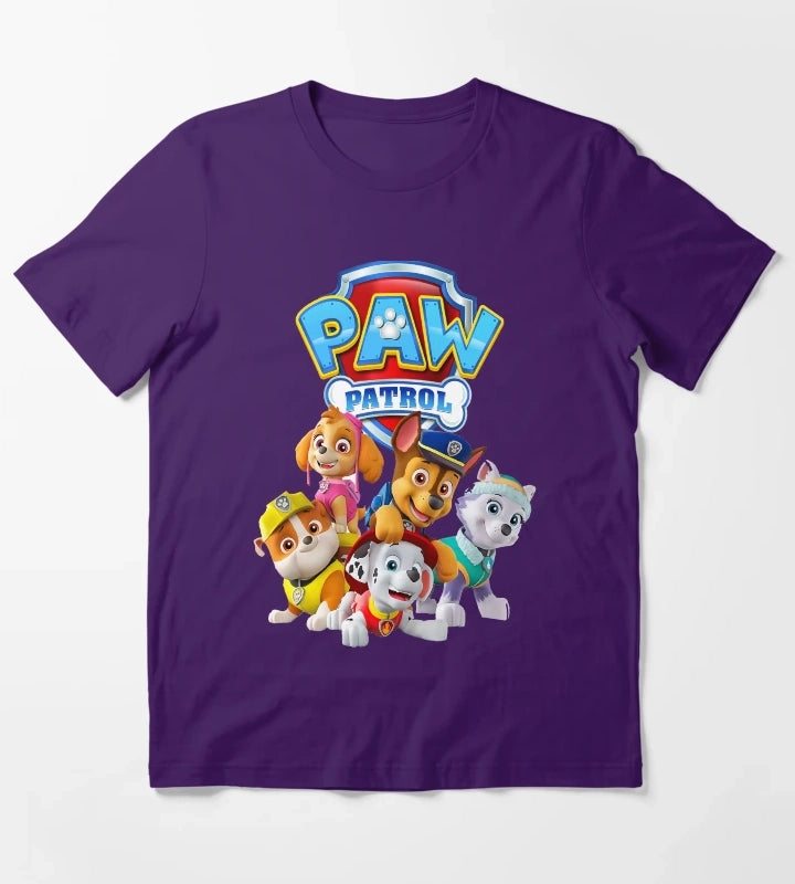 Paw Patrol Dog Heroes T-Shirt Purple