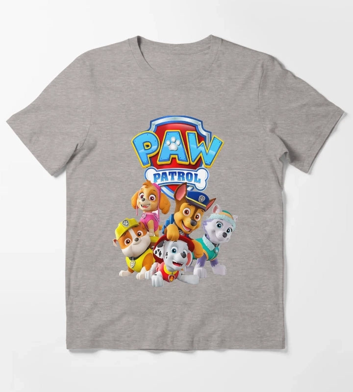 Paw Patrol Dog Heroes T-Shirt Heather Grey