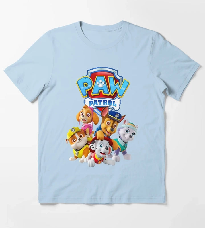 Paw Patrol Dog Heroes T-Shirt Sky Blue