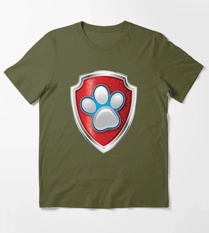 Paw Patrol Fanart T-Shirt Olive Green