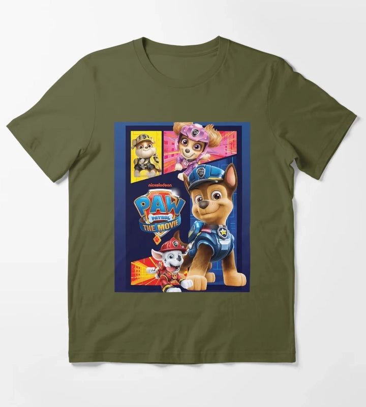 Paw Patrol Movie Heroes T-Shirt Olive Green