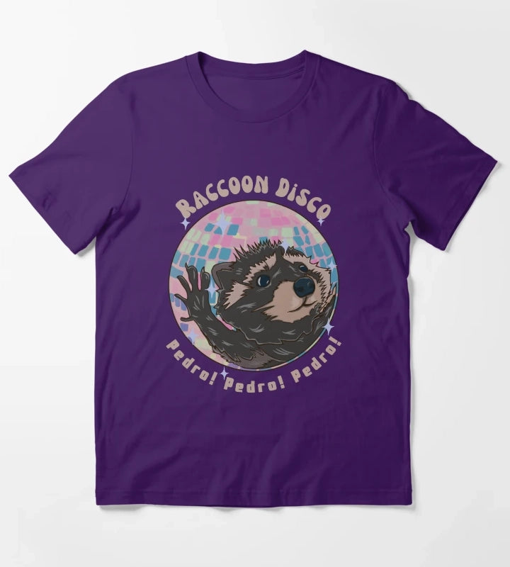 Pedro Raccoon Disco Pedro Pedro Pedro T-Shirt Purple