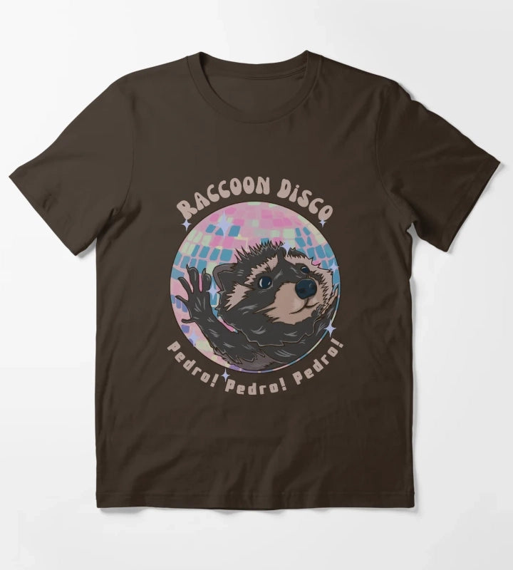 Pedro Raccoon Disco Pedro Pedro Pedro T-Shirt Brown