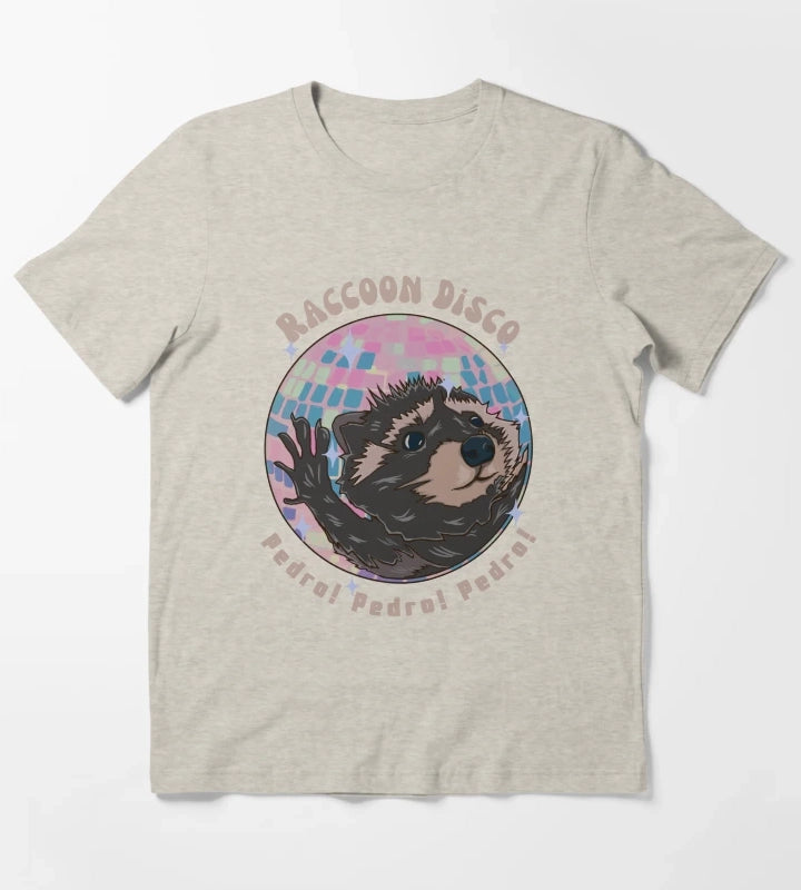 Pedro Raccoon Disco Pedro Pedro Pedro T-Shirt Cream