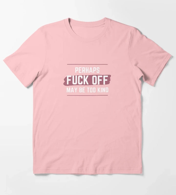 Perhaps fck off may be too kind line line T-Shirt Dark Grey