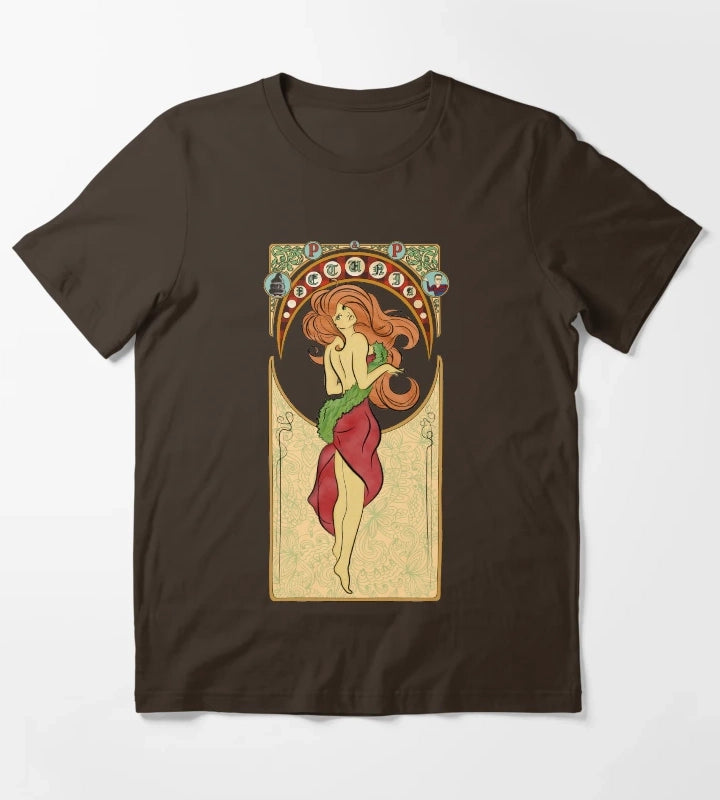 Pete n Pete Art Nouveau T-Shirt Brown