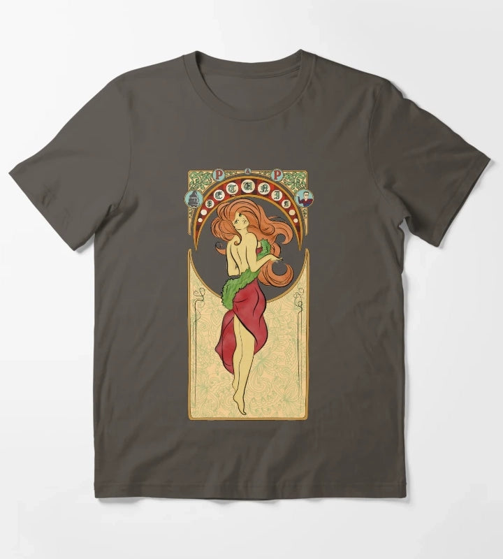 Pete n Pete Art Nouveau T-Shirt Dark Grey