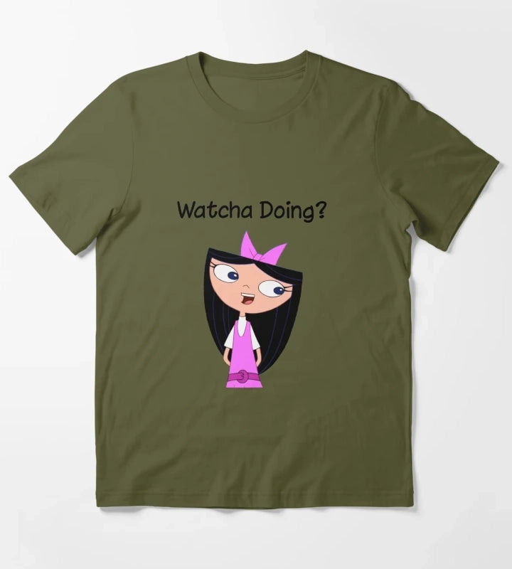 Phineas and Ferb Isabella T-Shirt Olive Green