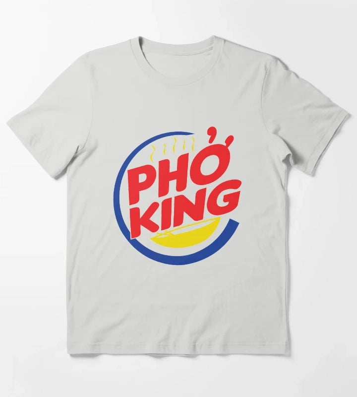 Pho Burger King Logo T-Shirt Light Grey