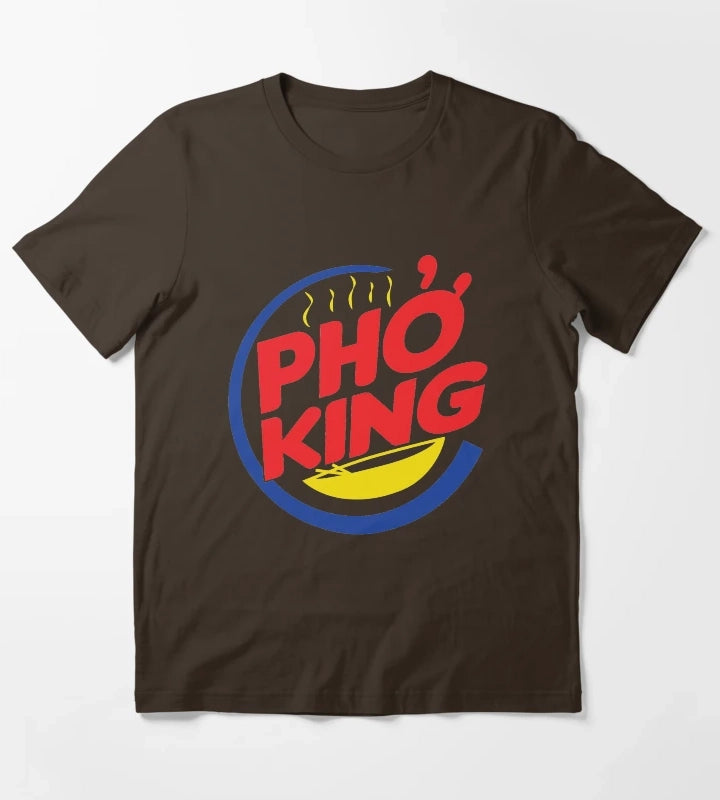 Pho Burger King Logo T-Shirt Brown