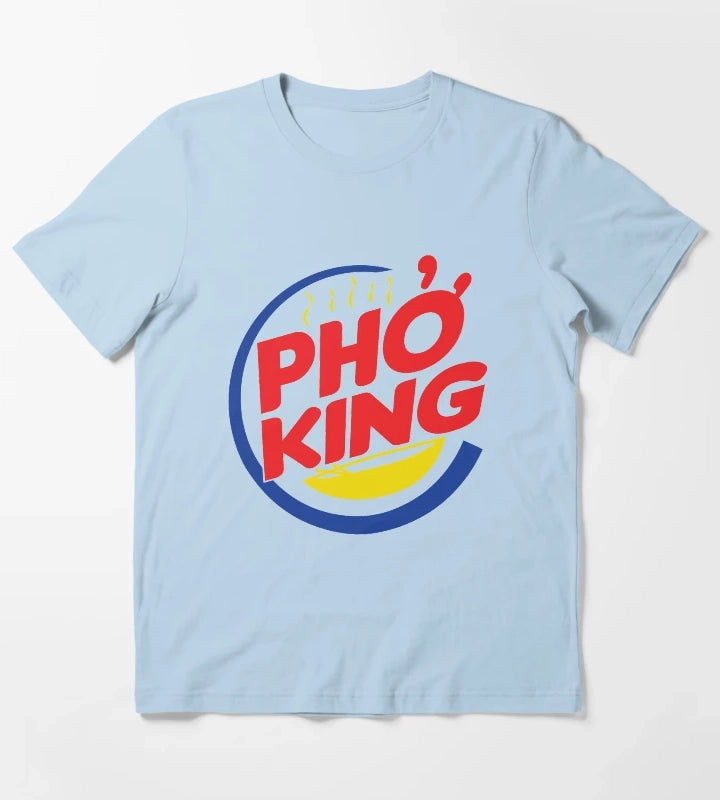 Pho Burger King Logo T-Shirt Sky Blue