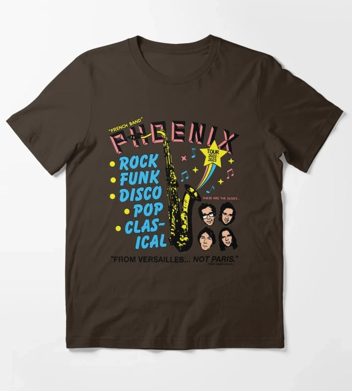 Phoenix French Band T-Shirt Brown