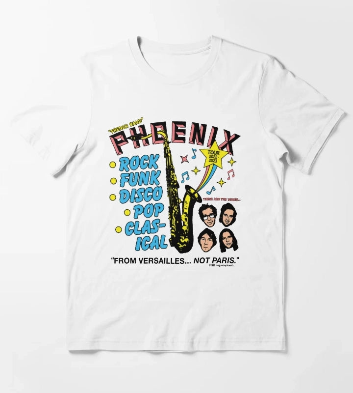 Phoenix French Band T-Shirt White
