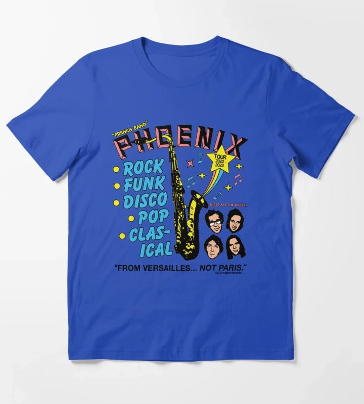 Phoenix French Band T-Shirt Blue